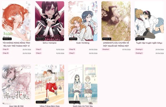 Truyện manga gl là gì? Khám phá thế giới truyện tranh bách hợp Nhật Bản đầy tinh tế
